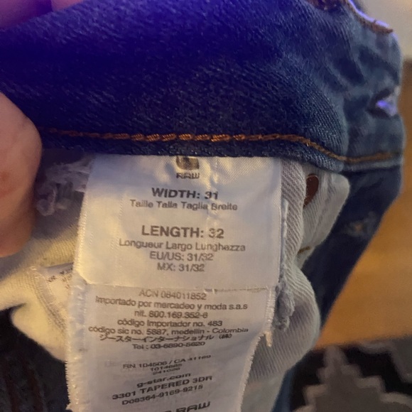 G~Star 3301 Tapered Restored Denim - Picture 6 of 6